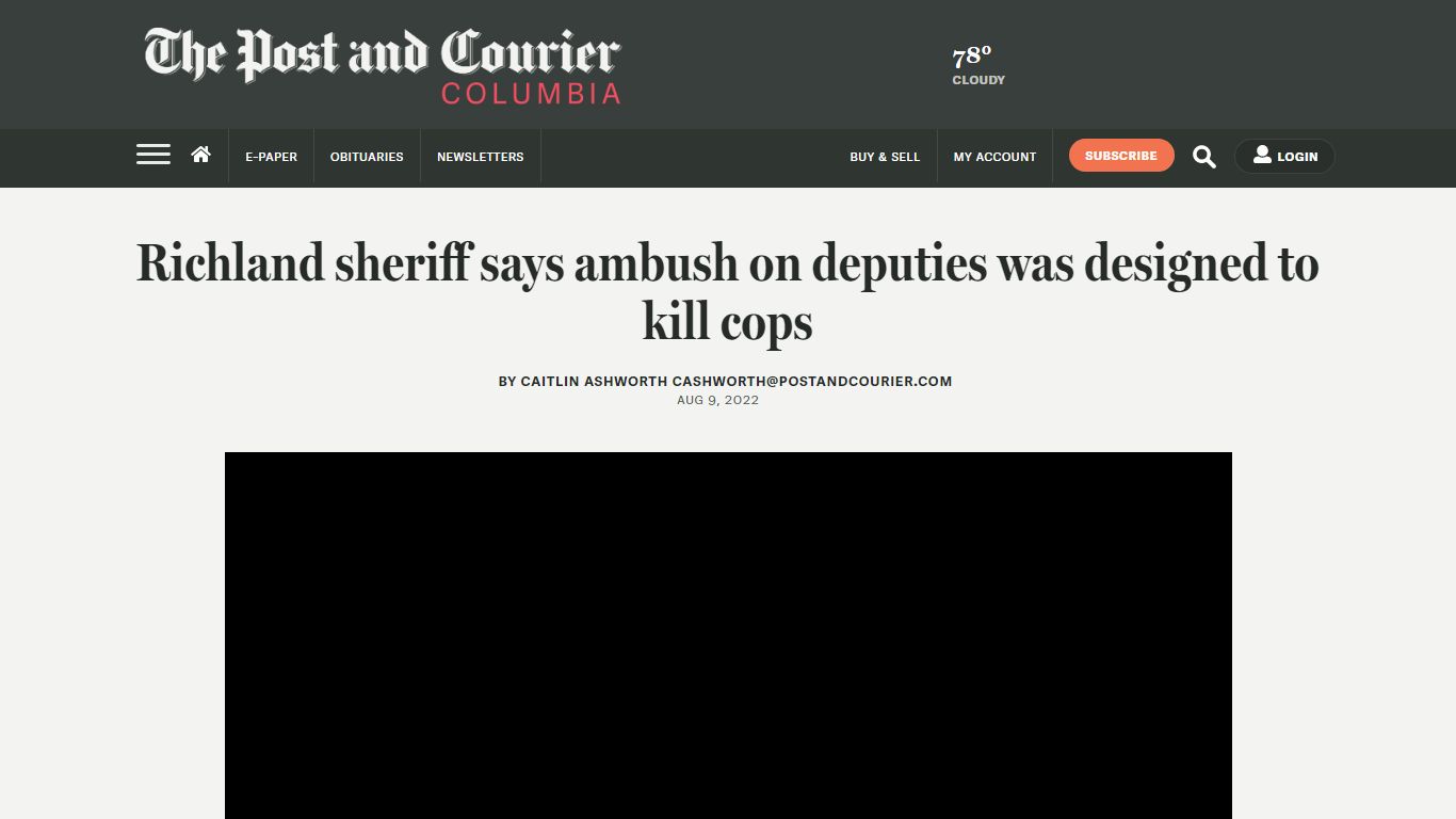 Richland sheriff says ambush on deputies was designed to kill cops ...